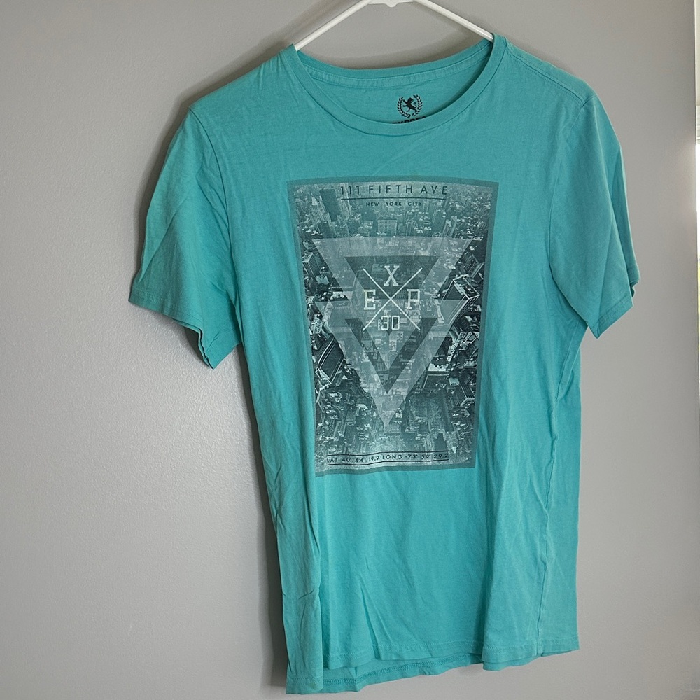 Express Aqua Graphic Tee